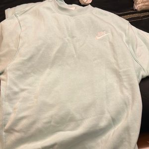 Nike sweat shirt teal blue size small